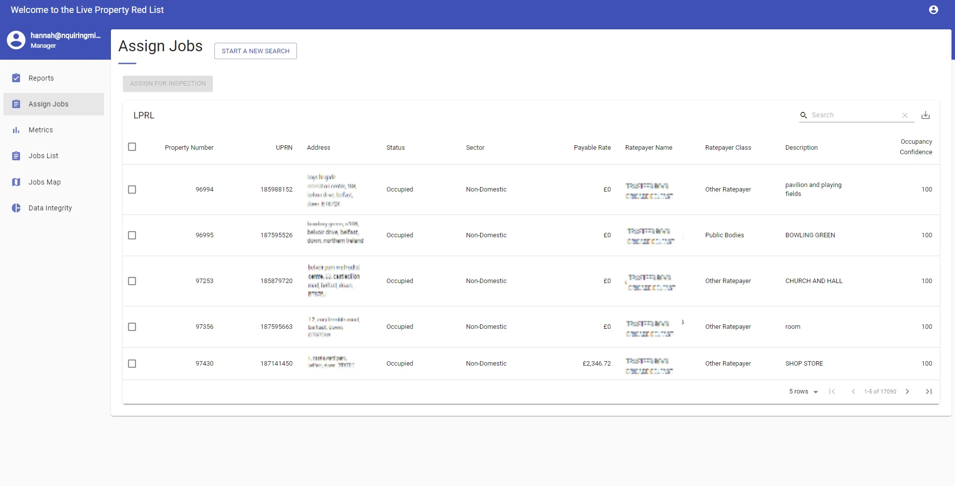 Job assignment and prioritisation