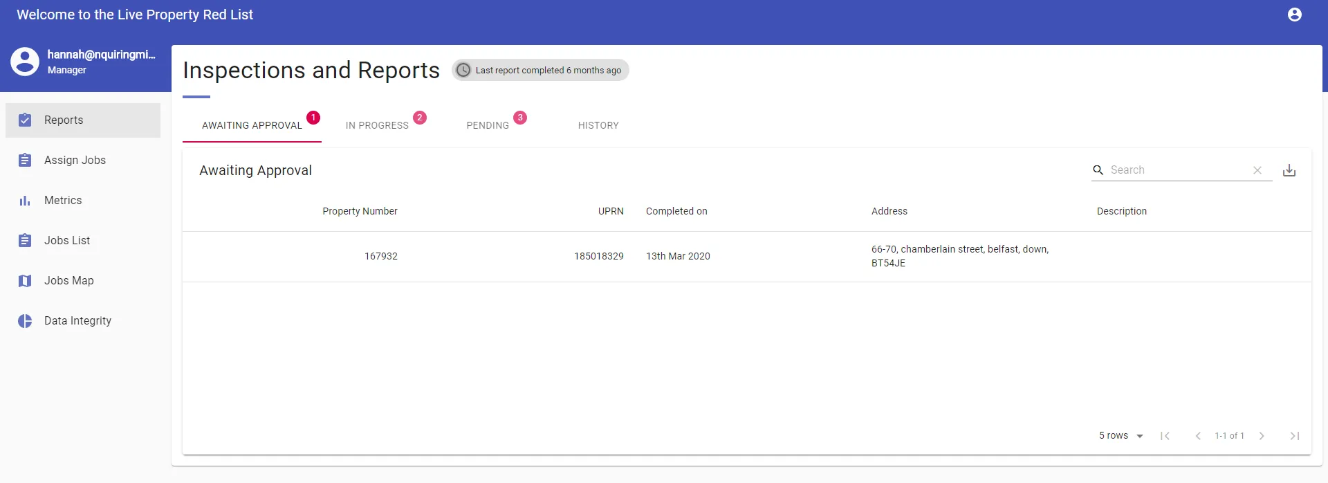 Reports and approval workflow