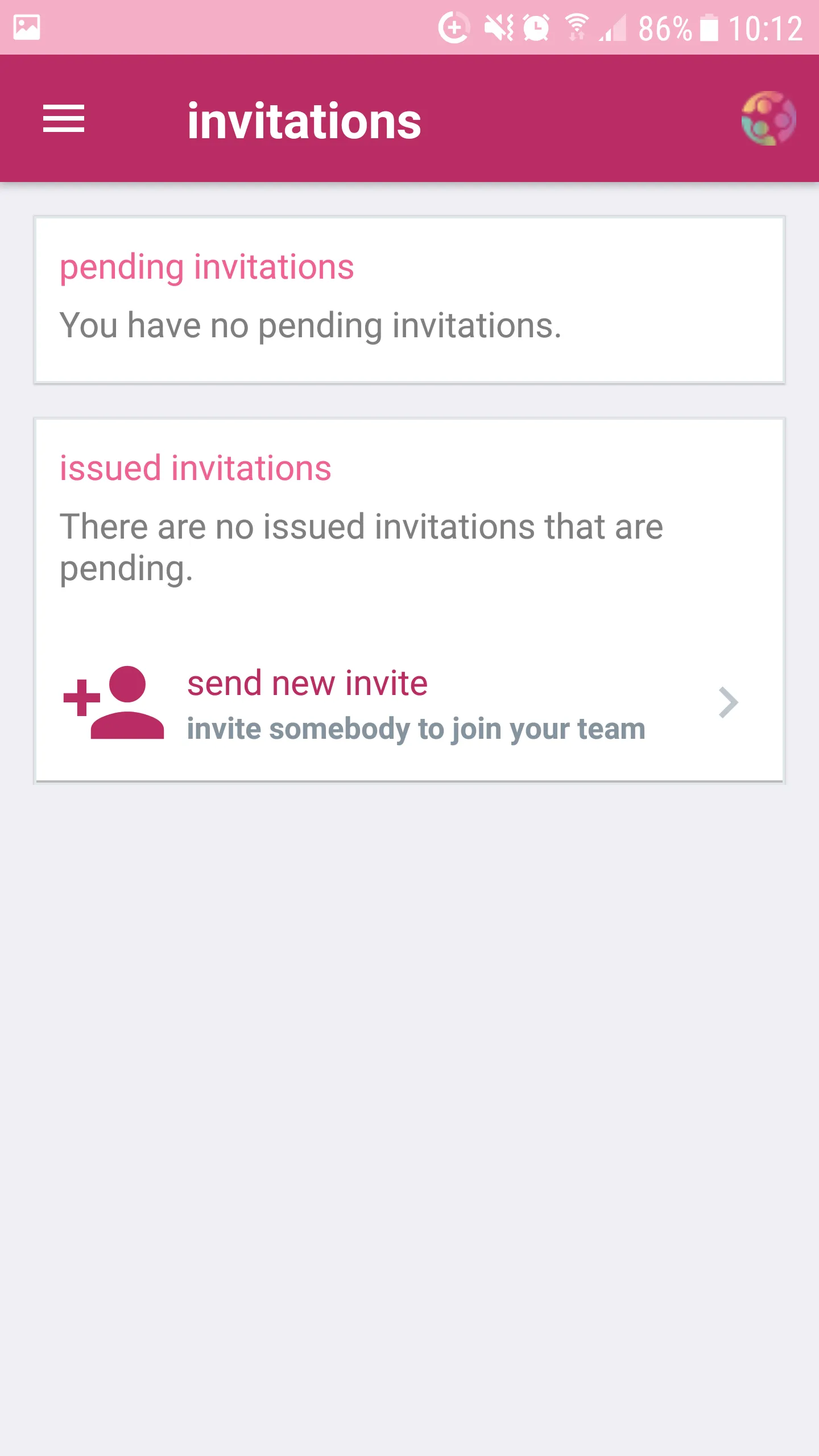 CareTeam invitation flow