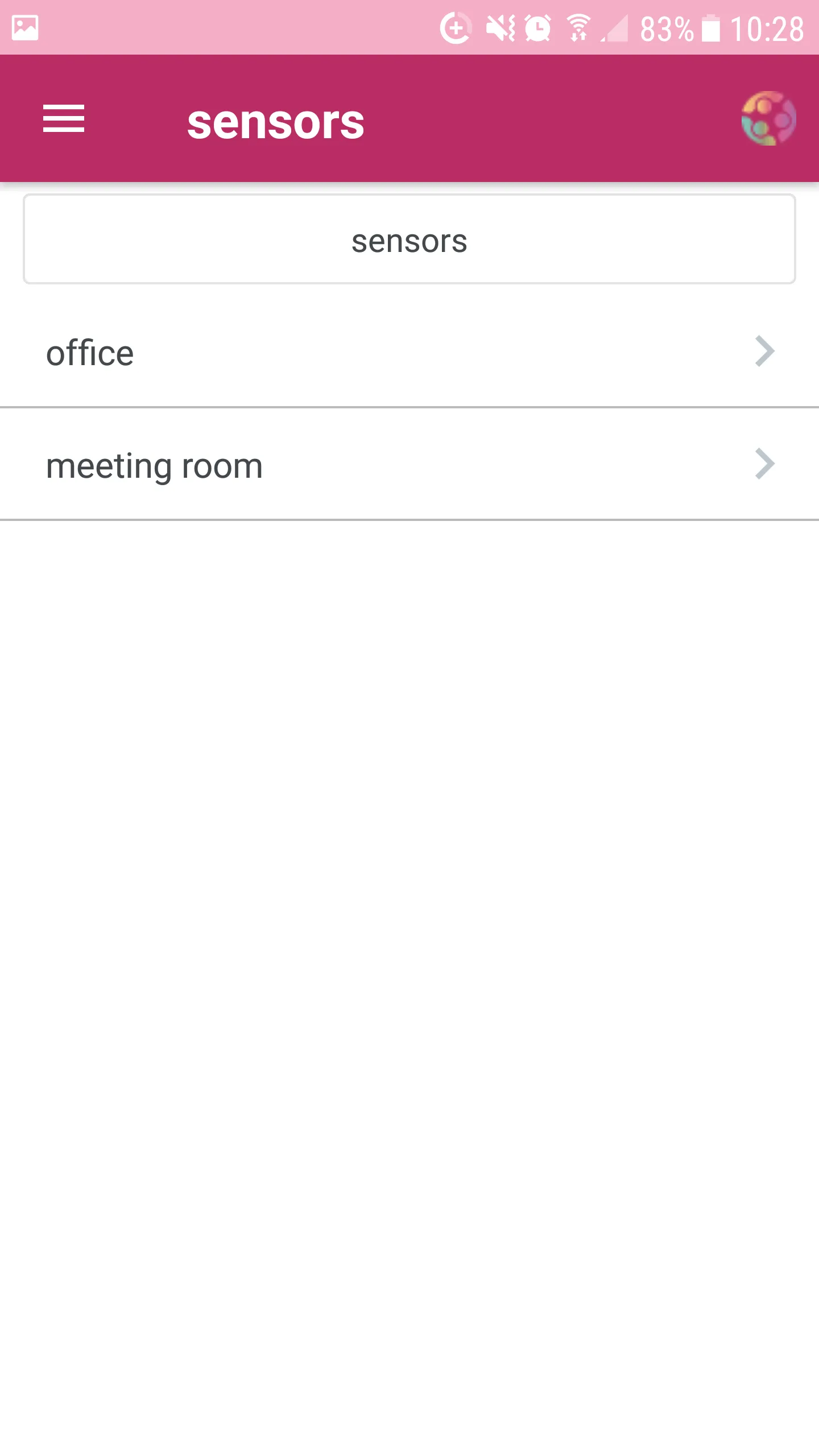 In-home sensor readings