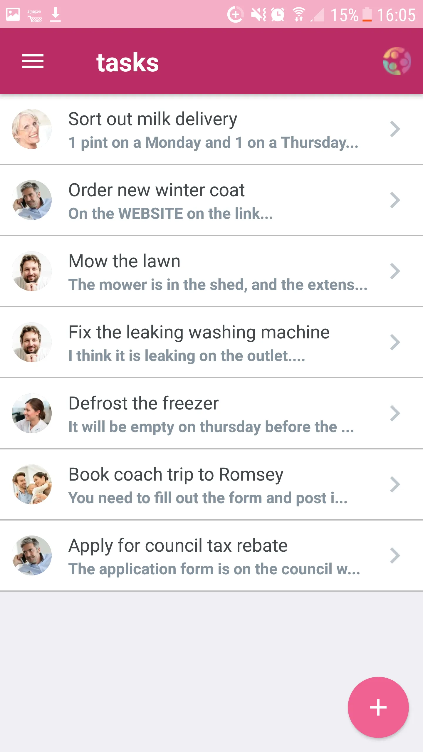 CareTeam tasks