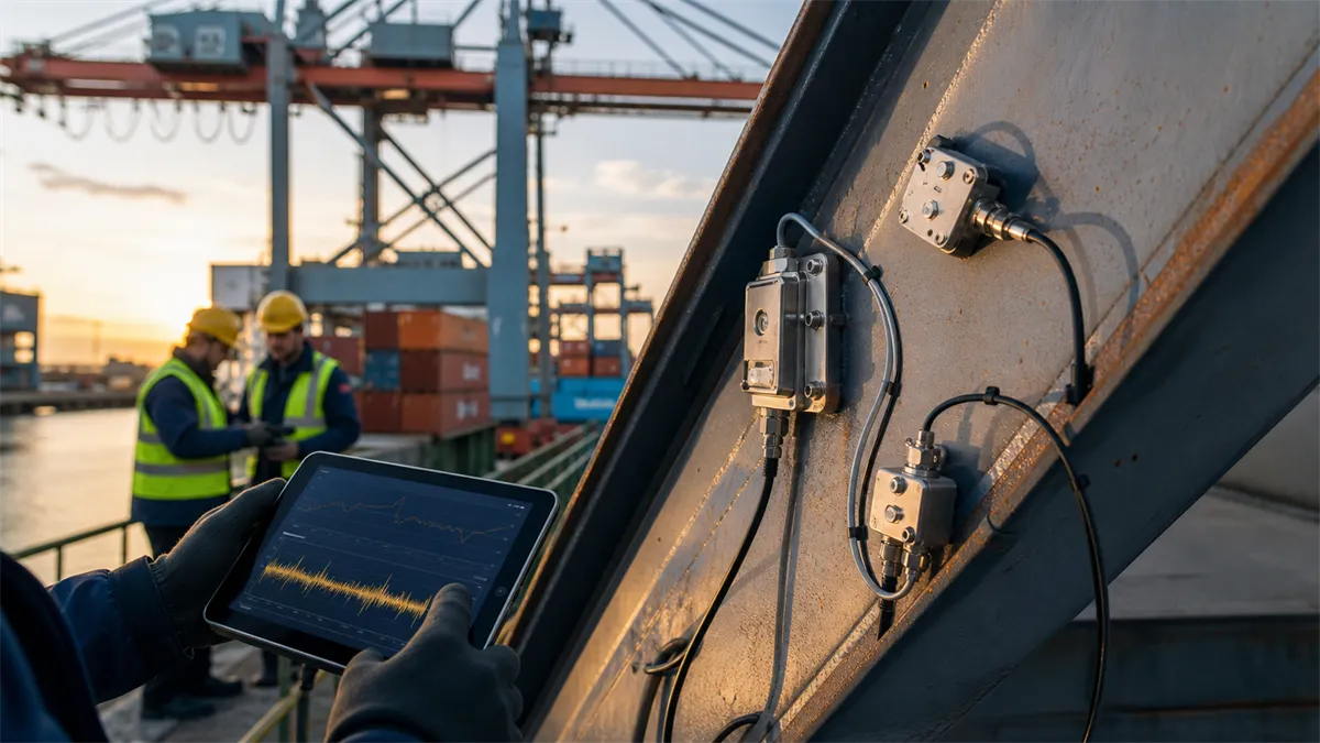 Offshore crane failure prevention for industry using AI structural health monitoring