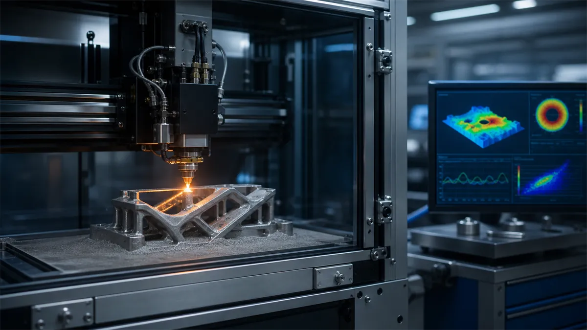 Zero-distortion metal additive manufacturing for industry using real-time data analytics