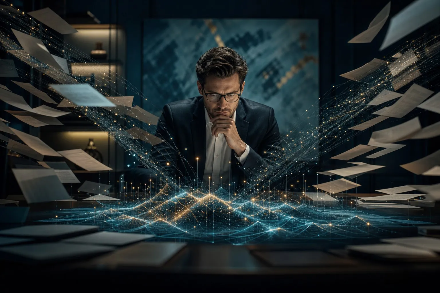 Business intelligence and risk management for professional & financial services using LLMs