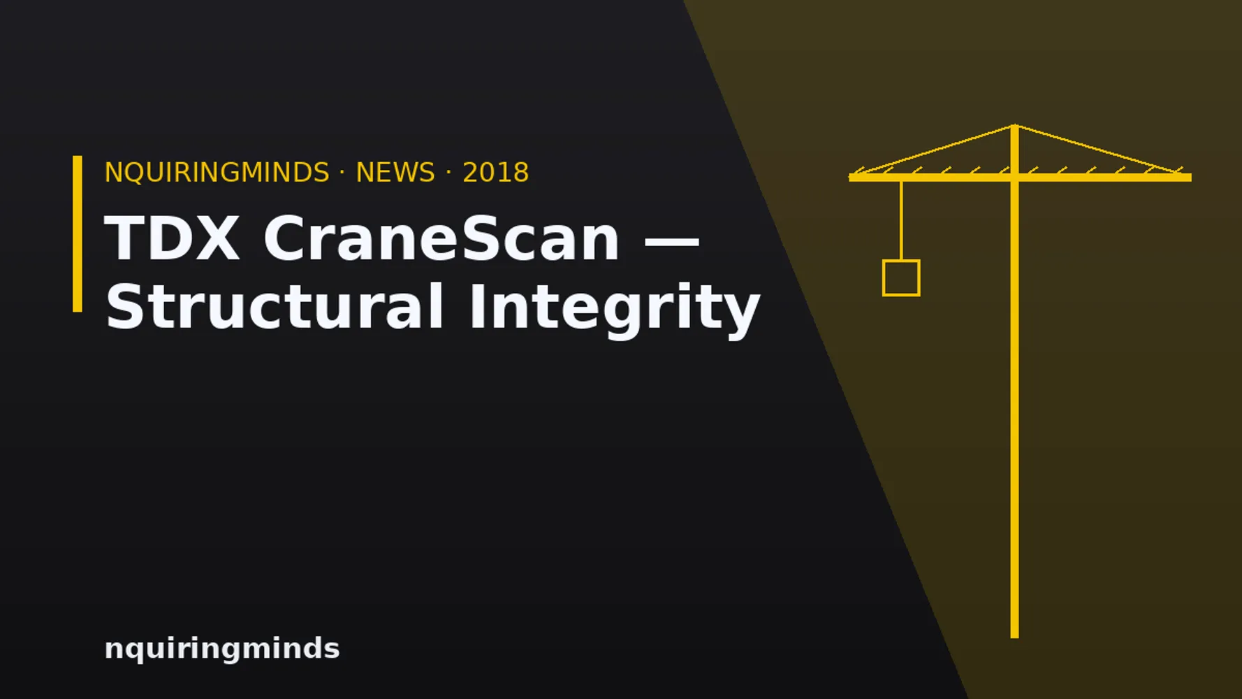 Cover for TDX cranescan